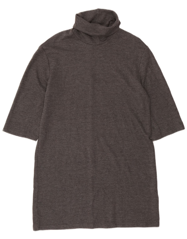 Damska sukienka oversize z rękawem 3/4 Zara UK 10 Small Grey