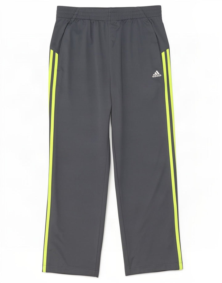Damskie spodnie dresowe Adidas UK 14/16, duże, szare, poliestrowe