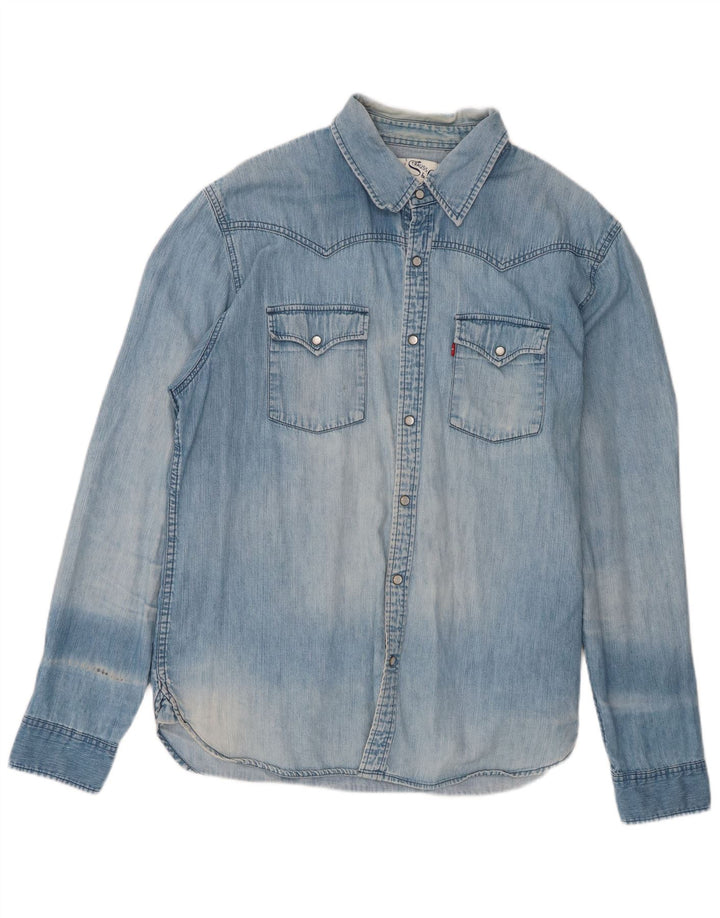 Męska koszula dżinsowa Levi's XL, niebieska, bawełniana