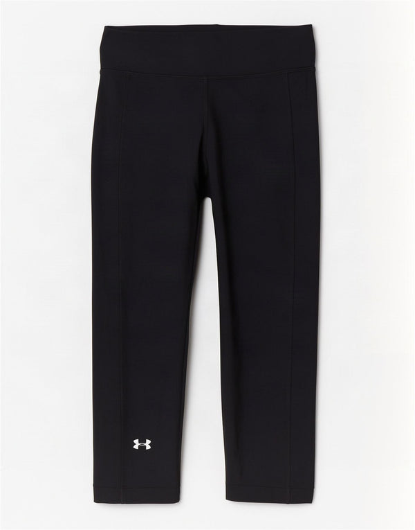 Damskie legginsy Capri Under Armour Heat Gear UK 8, małe, czarne, poliestrowe