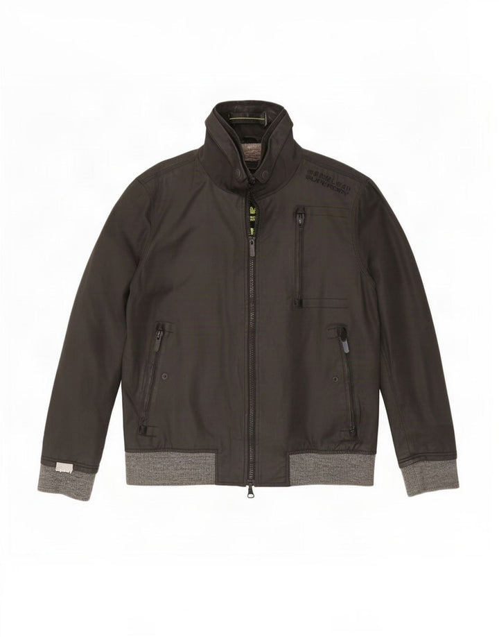 Męska kurtka bomber Superdry UK 44 2XL Czarny poliester