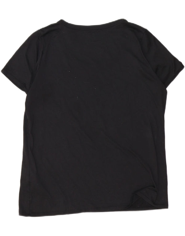 Damska koszulka Nike Dri Fit Top UK 18 XL, czarny poliester