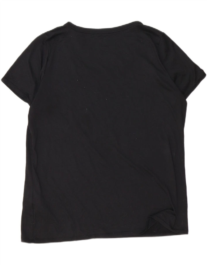 Damska koszulka Nike Dri Fit Top UK 18 XL, czarny poliester