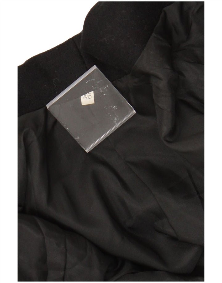 Vintage damska marynarka zapinana na 1 guzik IT 46, duża brązowa pepitka