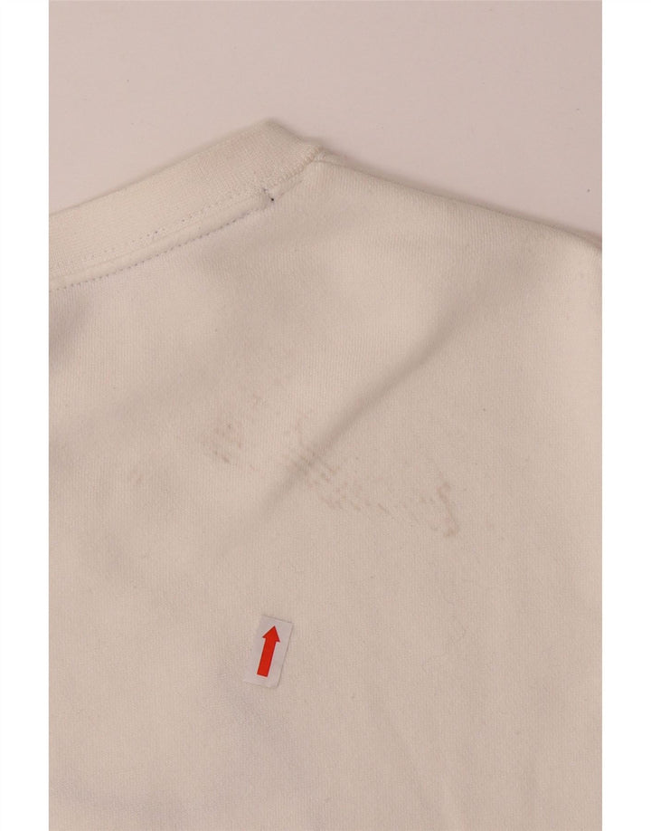 Męska bluza NIKE o luźnym kroju z grafiką, sweter XS, biała bawełna