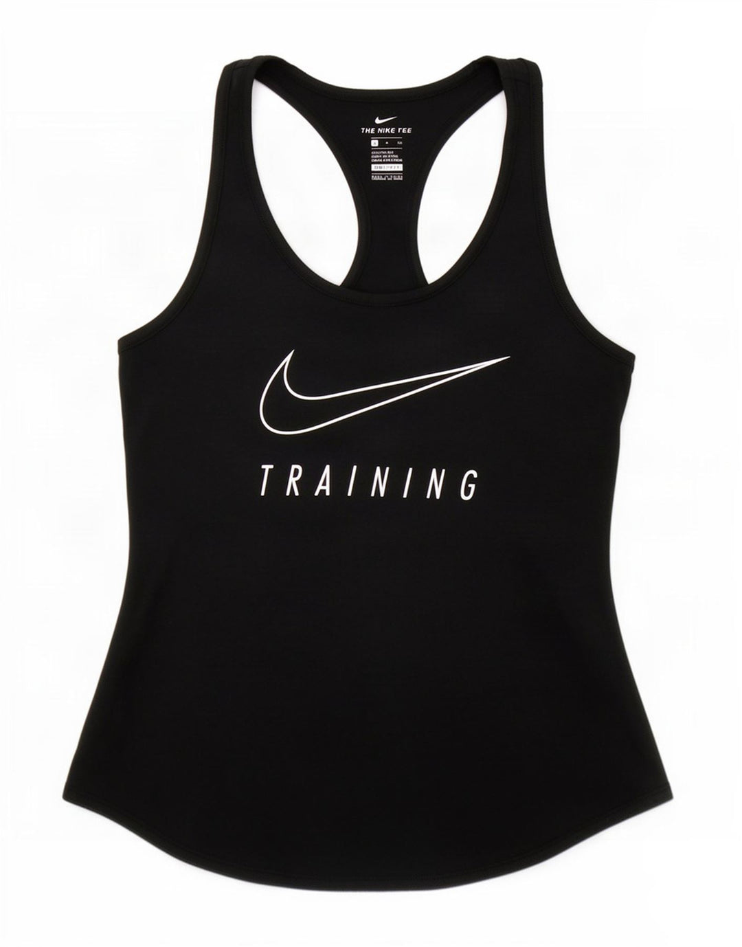 Damska kamizelka z grafiką Nike Dri Fit Top UK 10, mała, czarna, poliester