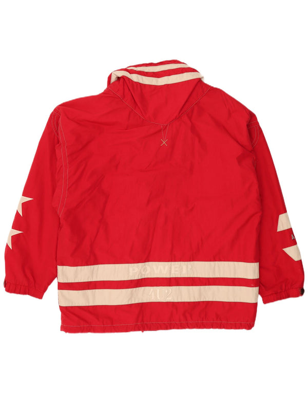 BOGNER Męska kurtka Anorak z grafiką UK 42 XL, poliester w kolorze czerwonym