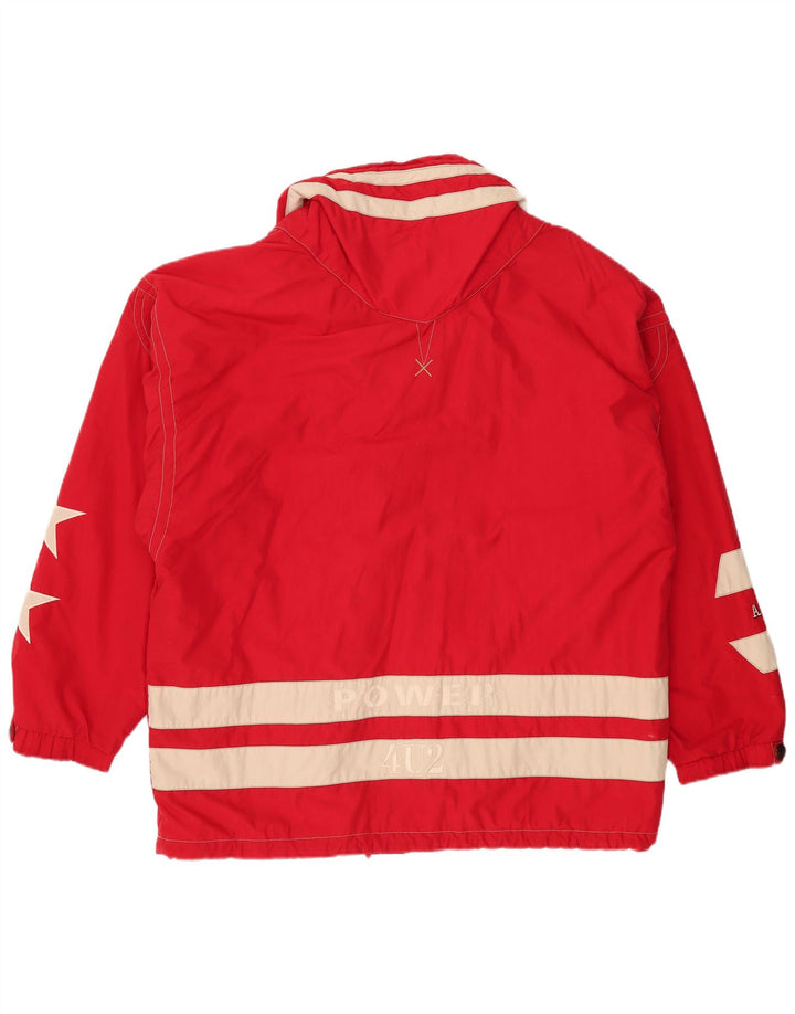 BOGNER Męska kurtka Anorak z grafiką UK 42 XL, poliester w kolorze czerwonym