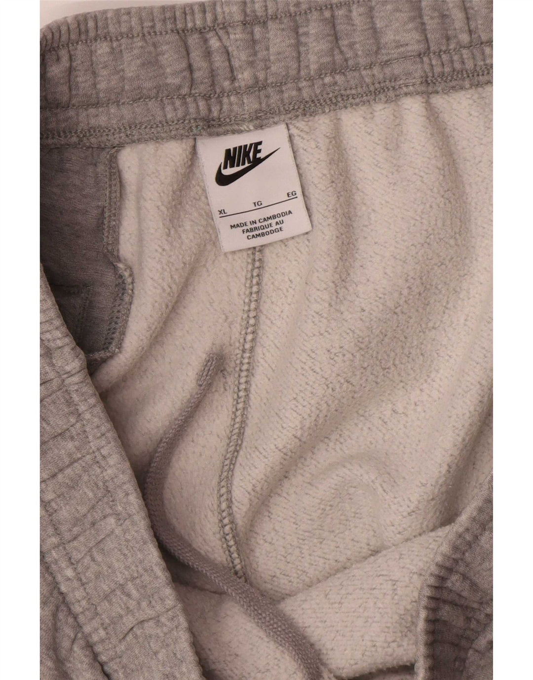 Męskie spodnie dresowe Nike XL, szare, bawełniane