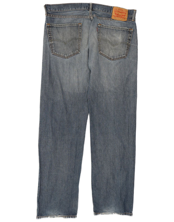 Męskie jeansy Levi's 505 Straight W34 L32 Niebieskie bawełniane