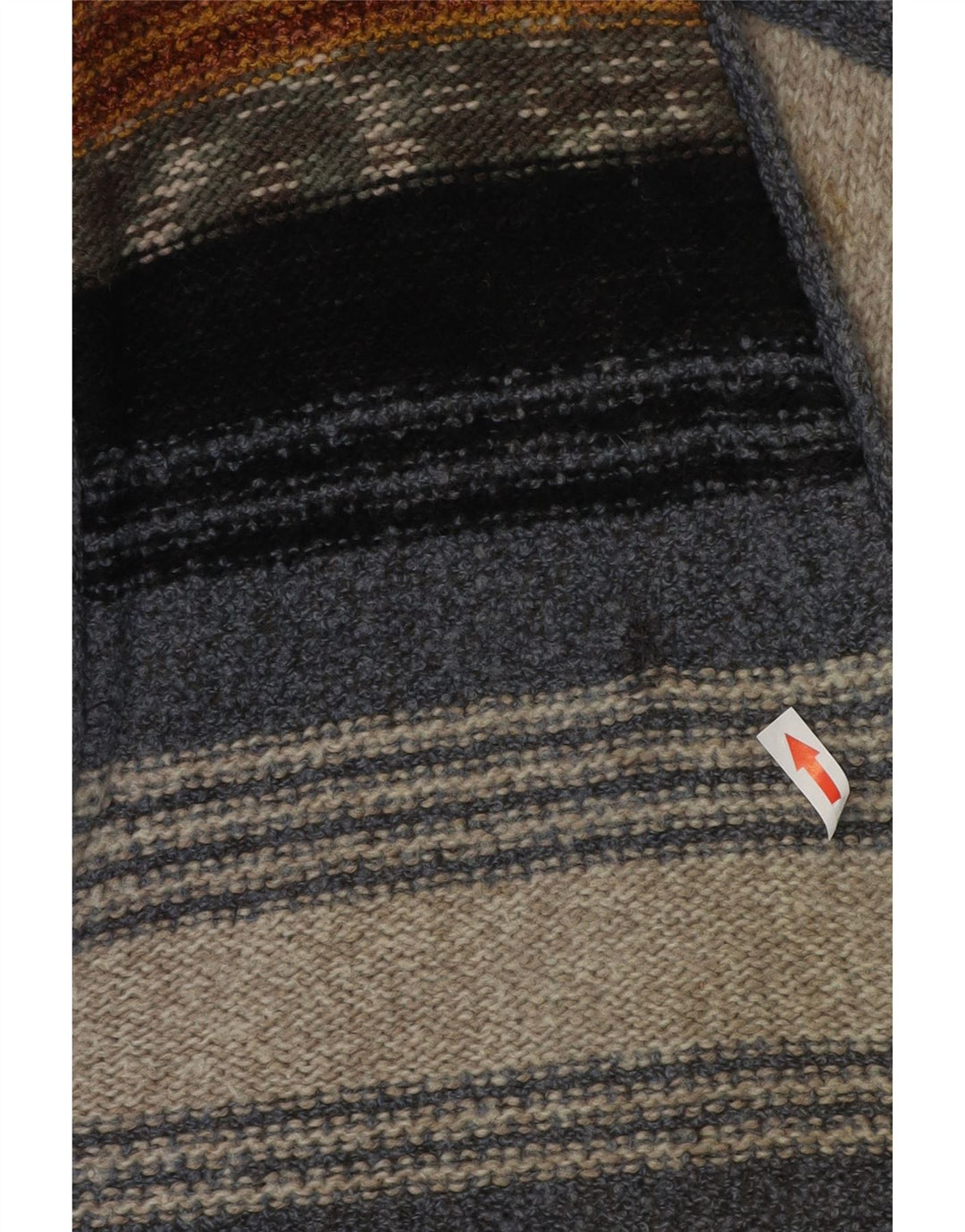 Vintage męski sweter bez rękawów, duży, wielobarwny w paski
