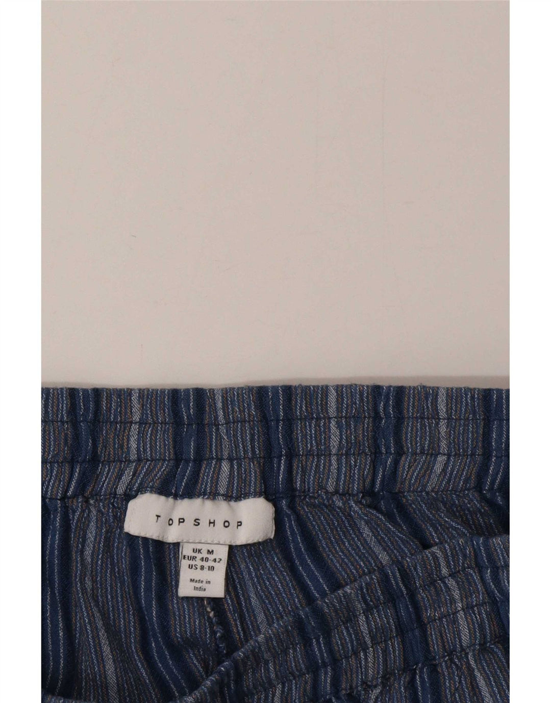 Damskie spodenki codzienne Topshop średnie W28 w niebieskie paski