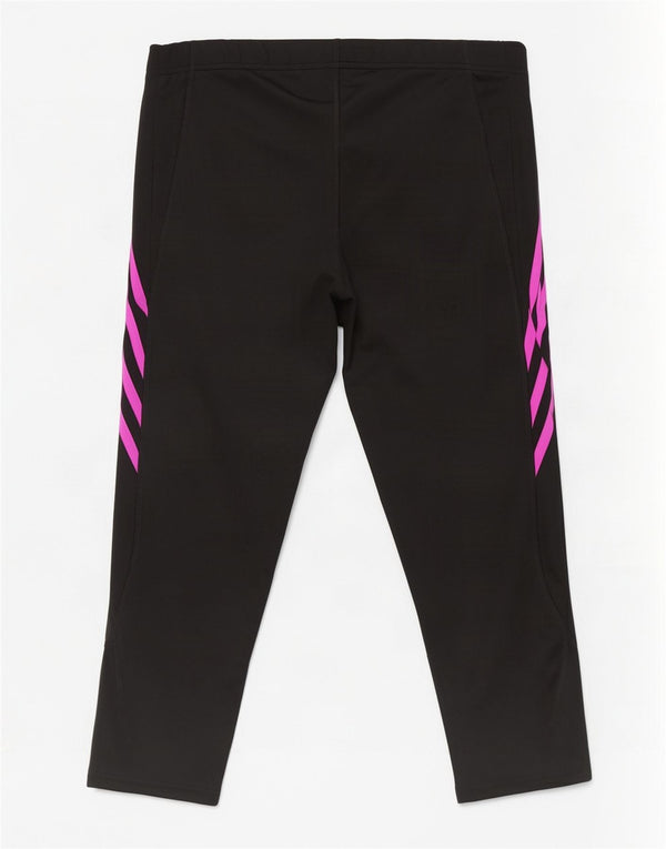 Adidas Womens Capri Leggings UK 12/14 Medium Black Polyester
