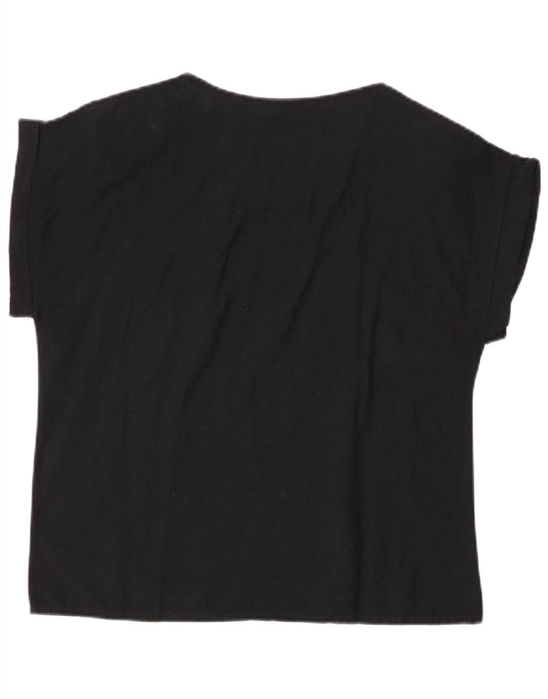 Bluzka damska VINTAGE IT 44 Średnia czarna bawełna w kwiaty