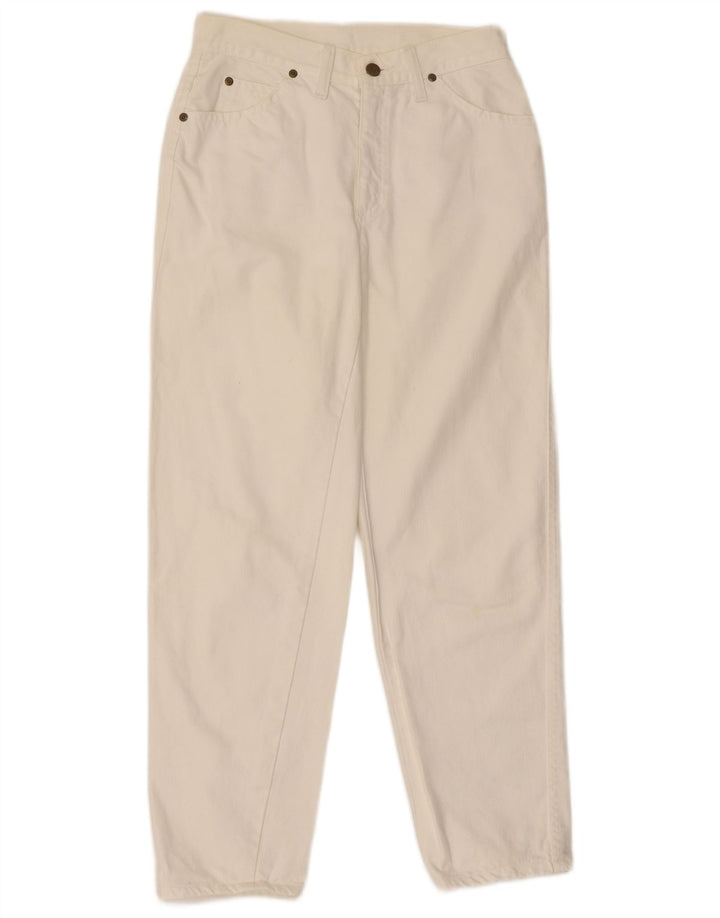 Męskie zwężane jeansy LEE W29 L27 z białej bawełny