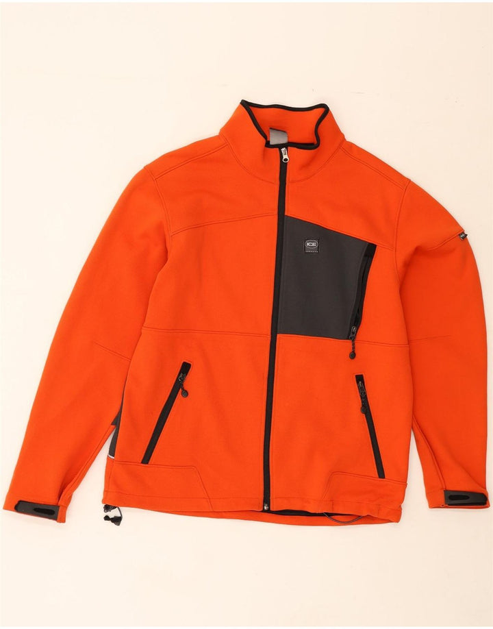 ICEPEAK Mens Bomber Jacket IT 50 Large Orange Colourblock Vintage Icepeak and Second-Hand Icepeak from Messina Hembry 