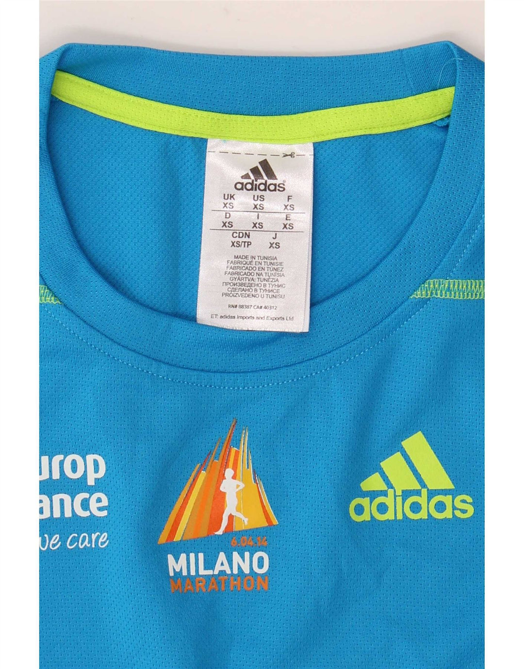 Adidas Męska koszulka Climalite Graphic Top XS Niebieski poliester