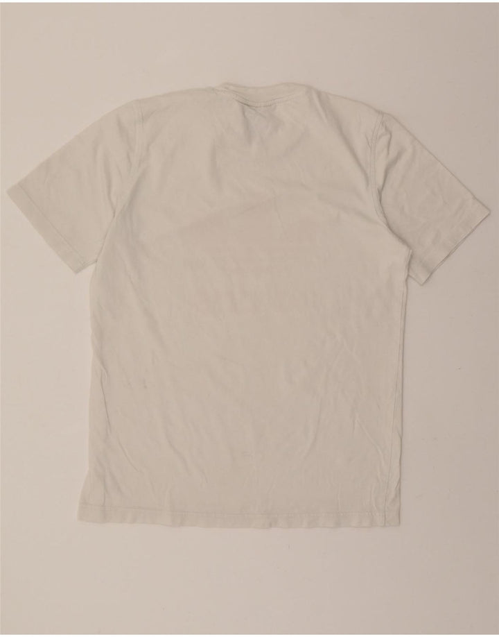 ADIDAS Mens Graphic T-Shirt Top Small White Cotton Vintage Adidas and Second-Hand Adidas from Messina Hembry 