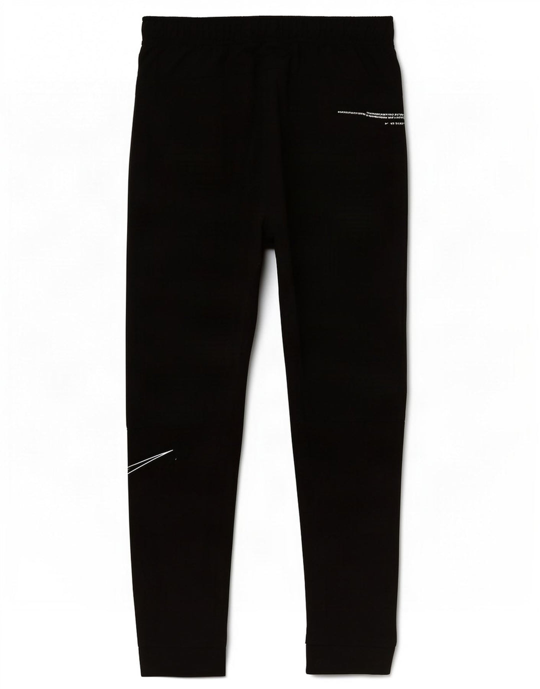 Męskie spodnie dresowe Nike Dri Fit z grafiką, małe, czarne, poliestrowe