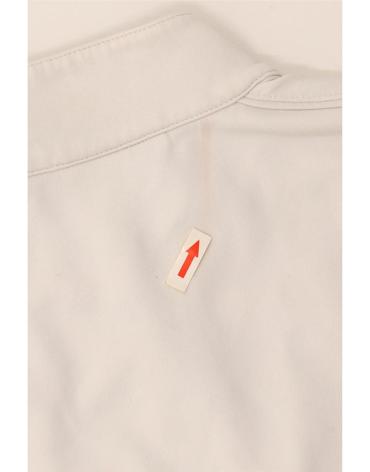 Damska kurtka dresowa ASICS UK 14, duża, biała, poliamidowa