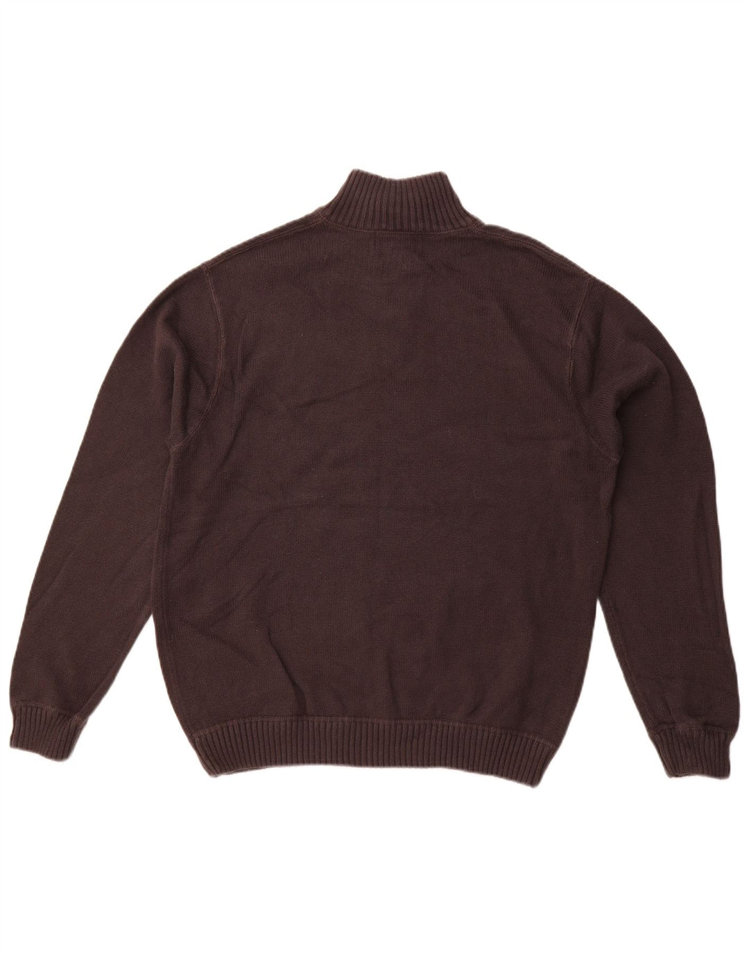 EDDIE BAUER Męski sweter zapinany na zamek, duży, szary, bawełniany