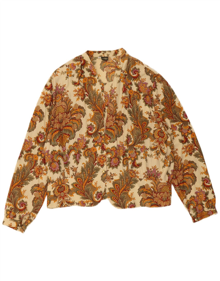 Damska bluzka koszulowa Lorena IT 54 2XL Beżowa Paisley