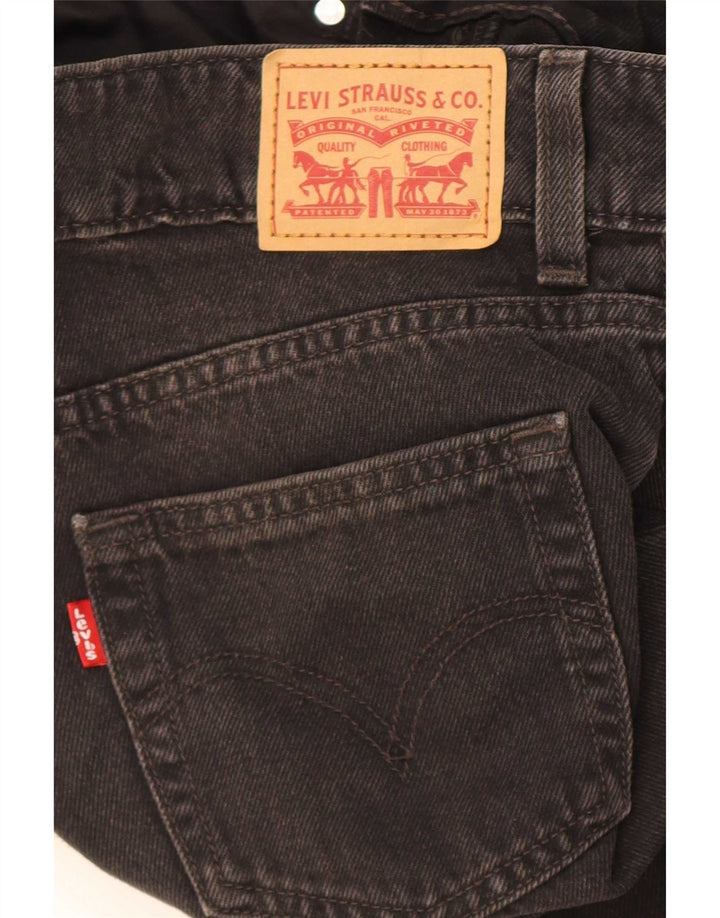 Damskie jeansy Levi's z szeroką nogawką W24 L32 czarne