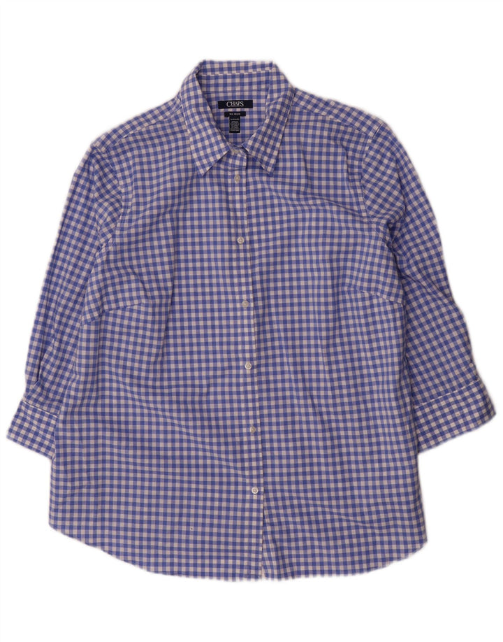 Koszula damska Chaps UK 18 XL, niebieska bawełniana kratka