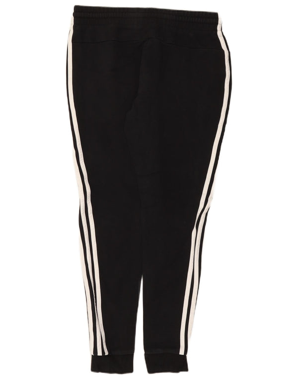 Damskie spodnie dresowe Adidas Joggers UK 12/14 Średnia czarna bawełna