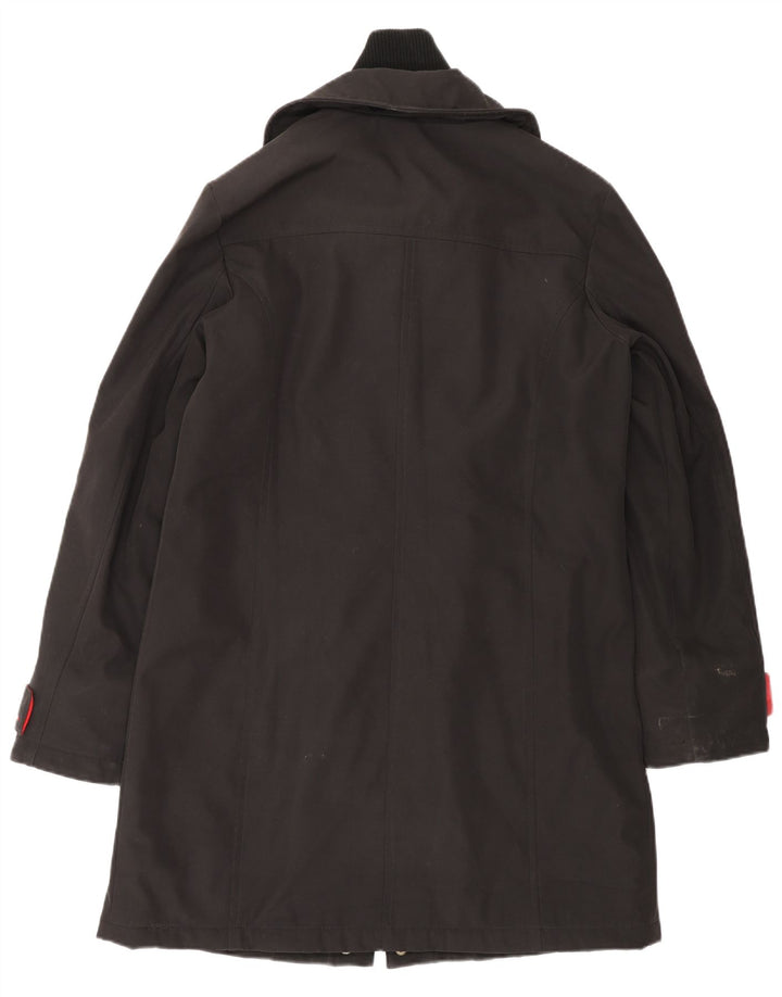 Damski płaszcz wiatrówka TOMMY HILFIGER UK 16, duży, czarny poliester