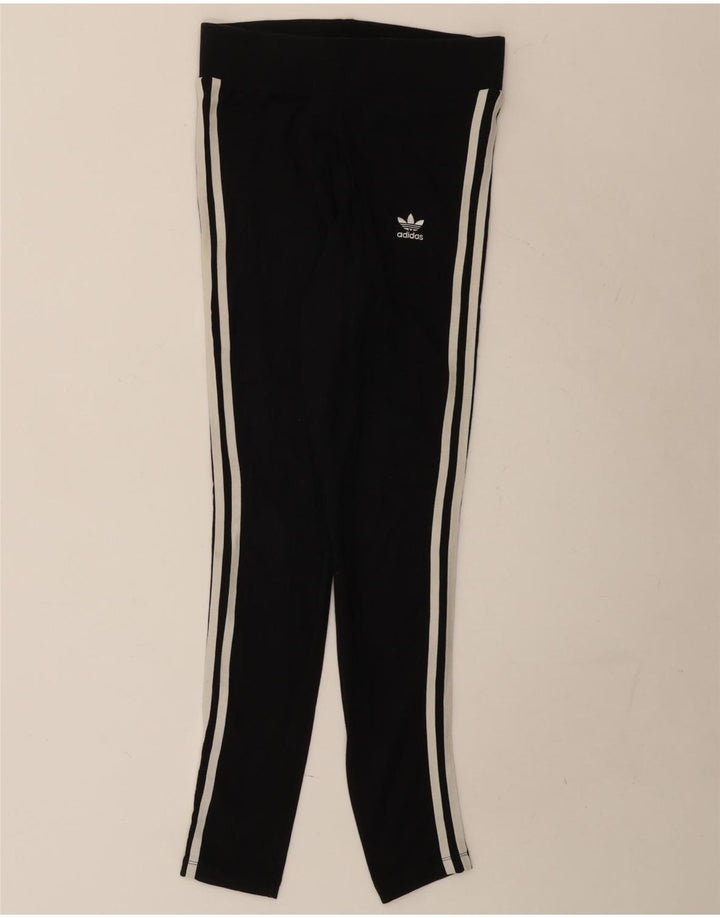 Legginsy Damskie Adidas UK 10 Małe Czarne Bawełniane
