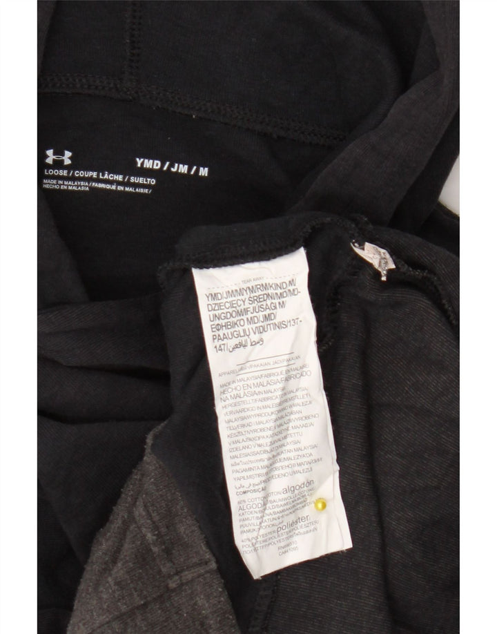 Chłopięca bluza z kapturem Under Armour z grafiką, 9-10 lat, średnioszara, z blokami kolorów