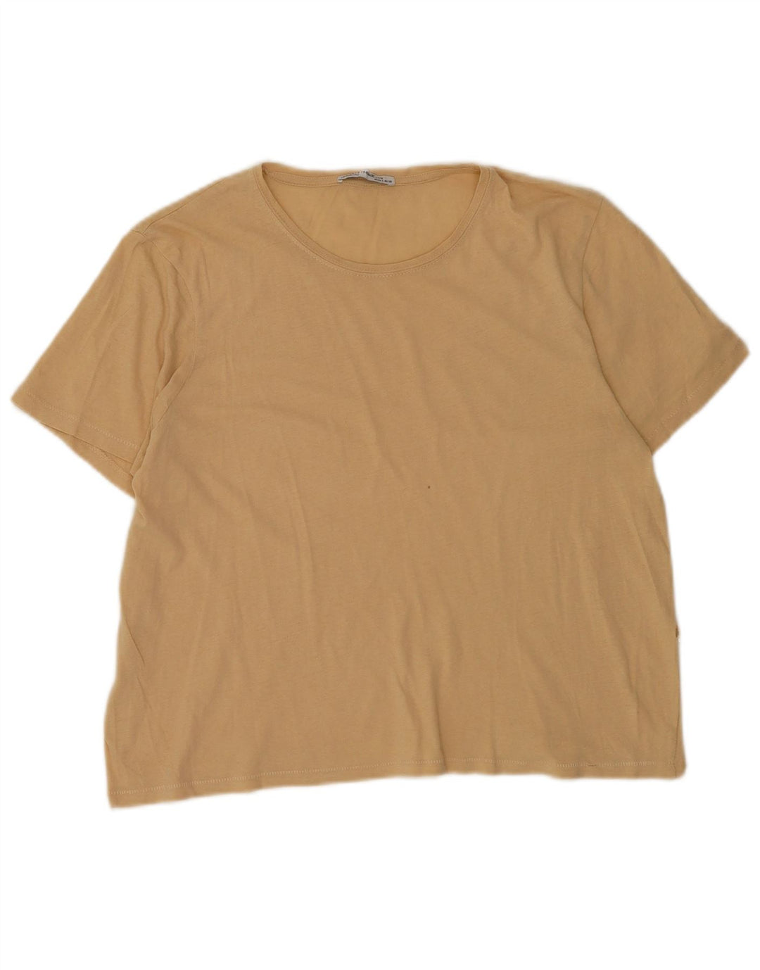 T-shirt damski Zara Top UK 16, duży, beżowy