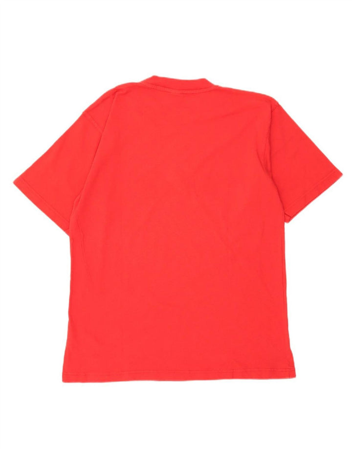 FILA Mens Graphic T-Shirt Top Medium Red