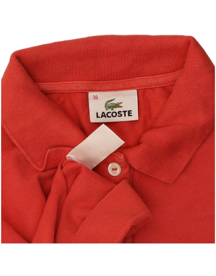 Damska koszulka polo Lacoste, rozmiar 38, średnia czerwona, bawełniana