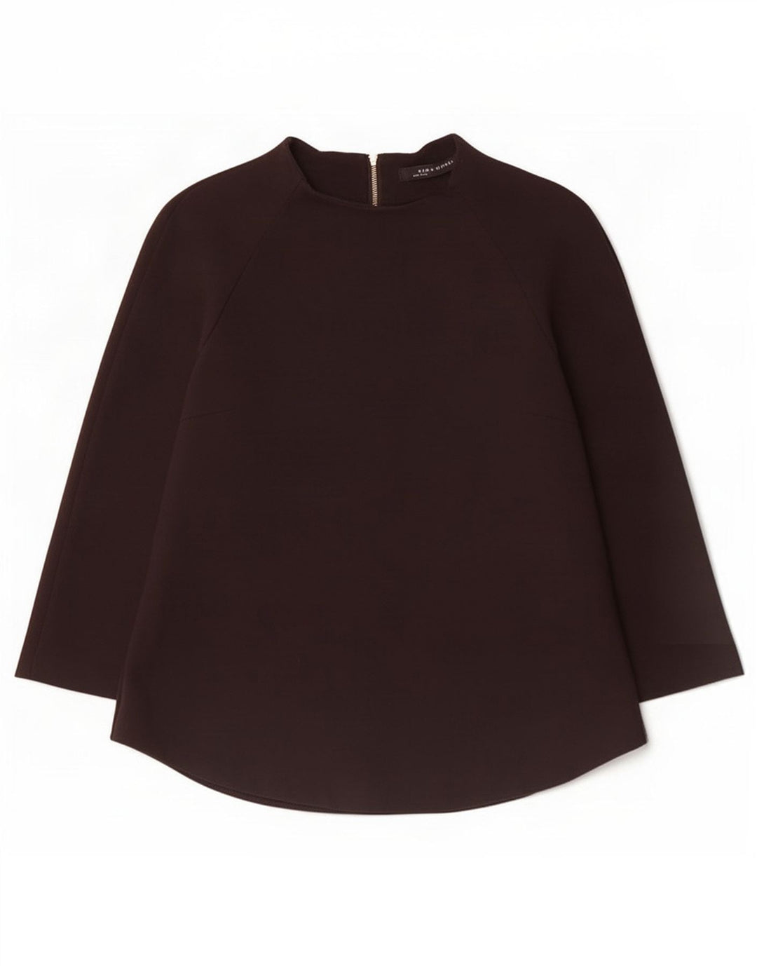 Top damski Zara z rękawem 3/4 UK 14, duży, czarny