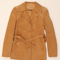 CONBIPEL Womens Suede Jacket IT 42 Medium Beige Leather Vintage Conbipel and Second-Hand Conbipel from Messina Hembry 
