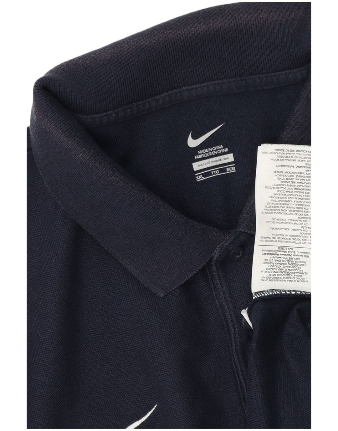 Męska koszulka polo Nike 2XL, granatowa, bawełniana