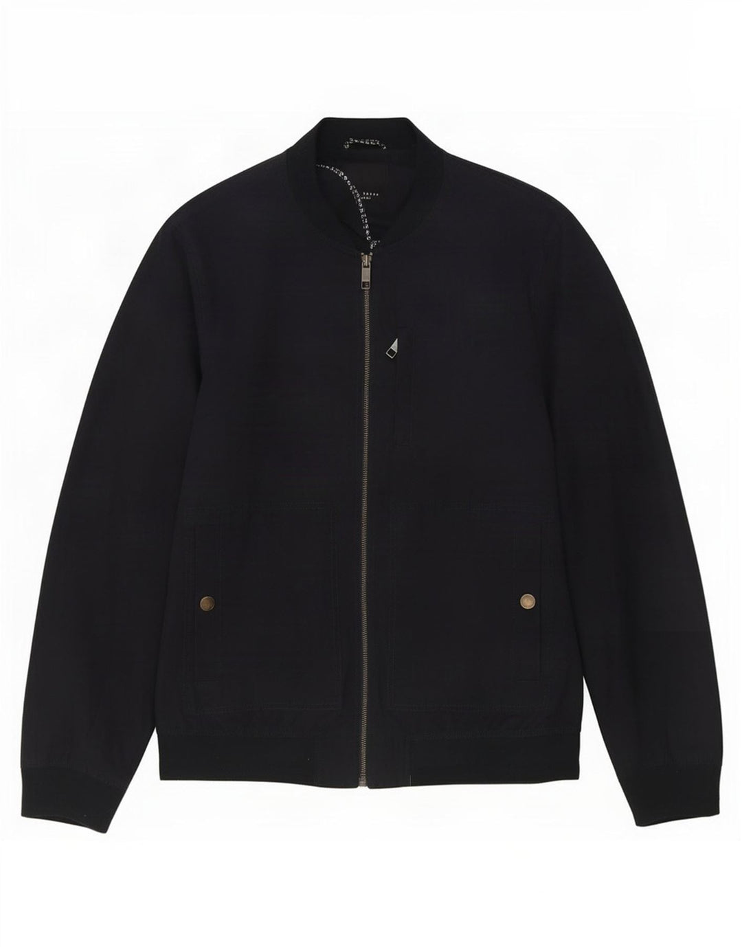 Męska kurtka bomberka Ted Baker, rozmiar 6, 2XL, granatowa, poliestrowa