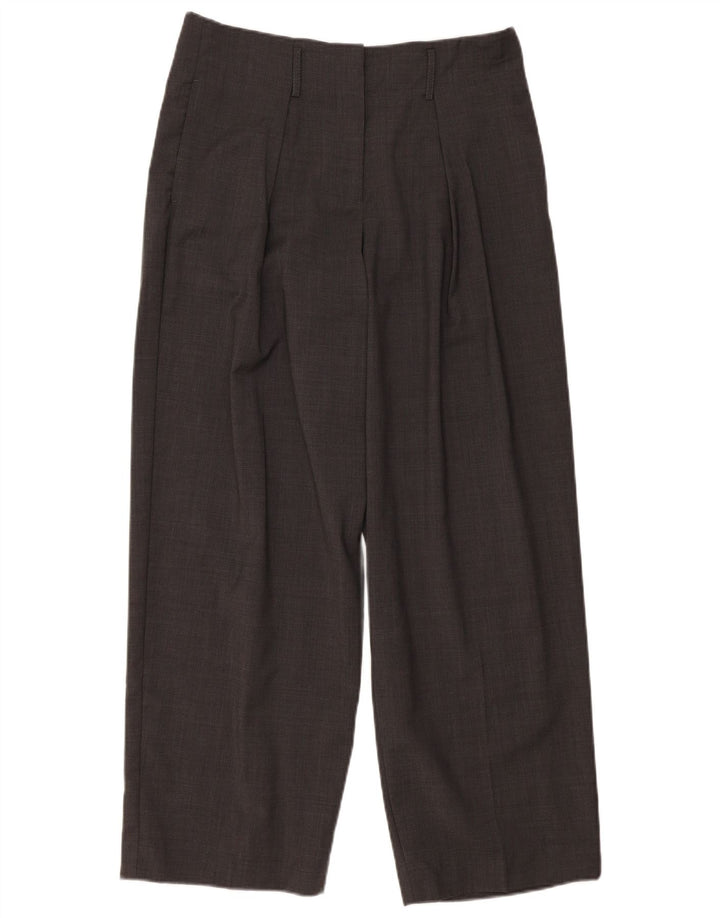 Damskie spodnie garniturowe Massimo Dutti z wysokim stanem EU 40 Medium W30 L29 Szare