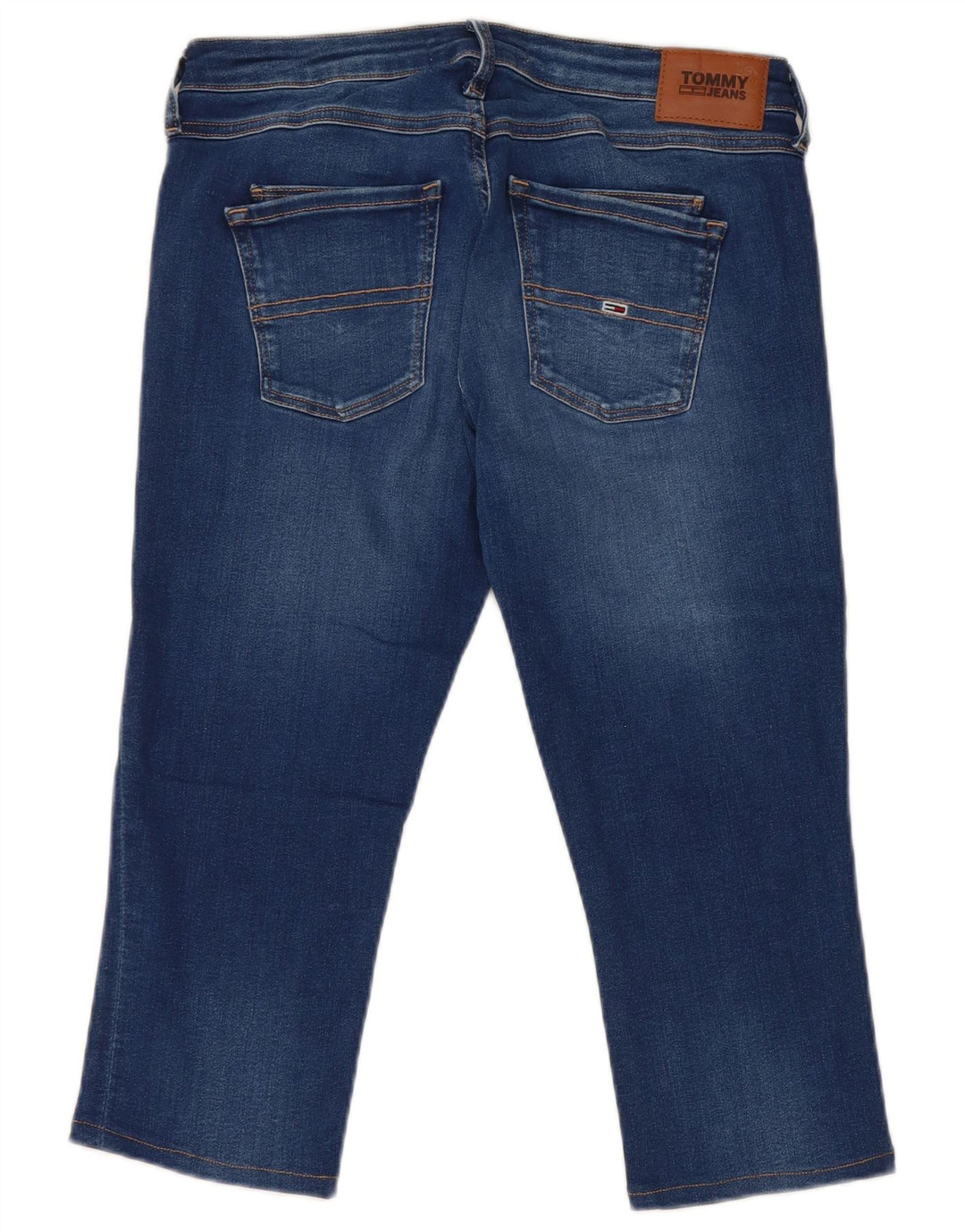 Damskie jeansy Capri Tommy Hilfiger W30 L18 Niebieskie bawełniane
