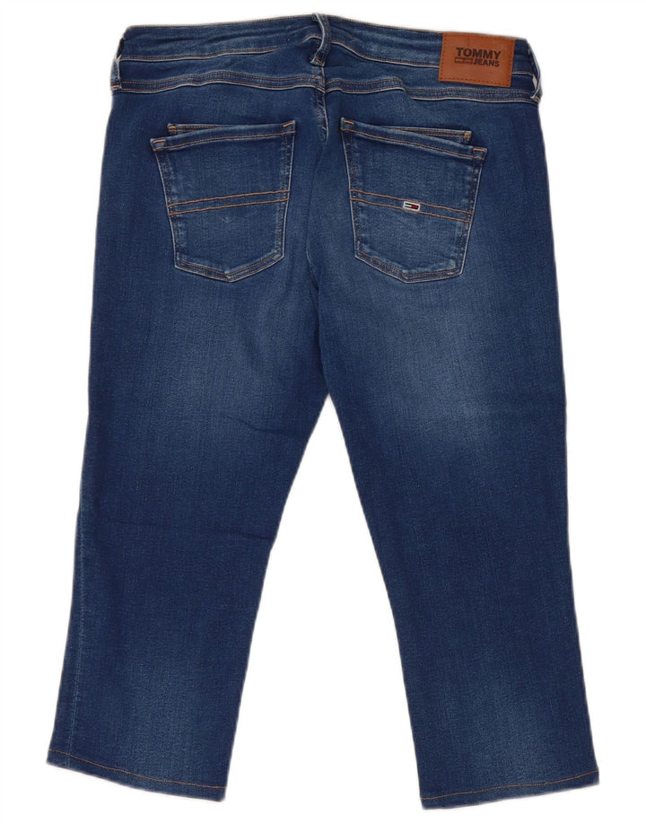 Damskie jeansy Capri Tommy Hilfiger W30 L18 Niebieskie bawełniane