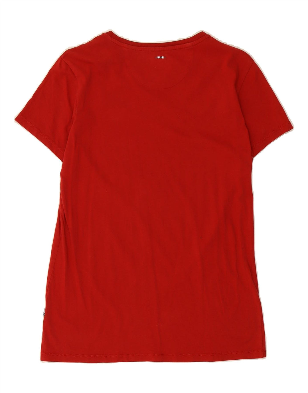 NAPAPIJRI Womens T-Shirt Top UK 14 Medium Red Vintage Napapijri and Second-Hand Napapijri from Messina Hembry 