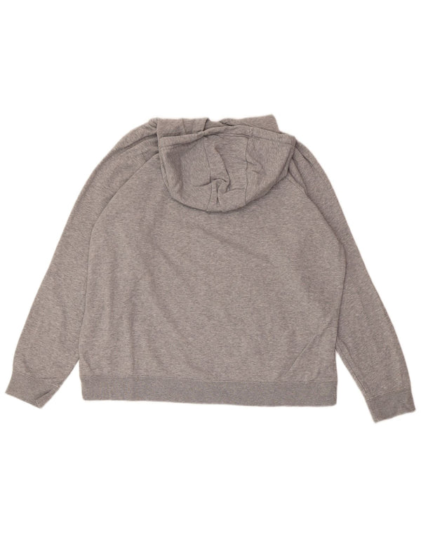 Męski sweter z kapturem i grafiką NIKE XL, szary, bawełniany w cętki