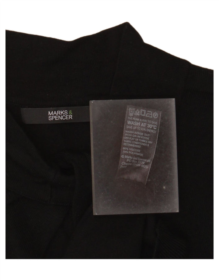 Marks & Spencer Damski sweter z golfem UK 14, średni czarny