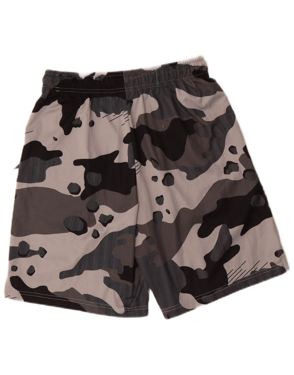 Męskie spodenki sportowe Nike Dri Fit, średnioszary, kamuflażowy poliester