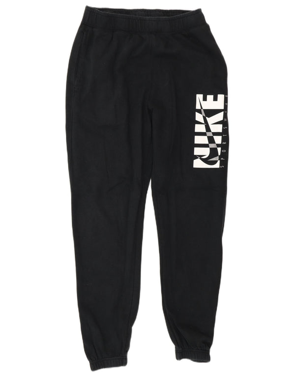 Nike Mens Graphic Tracksuit Trousers Joggers Small  Black Cotton