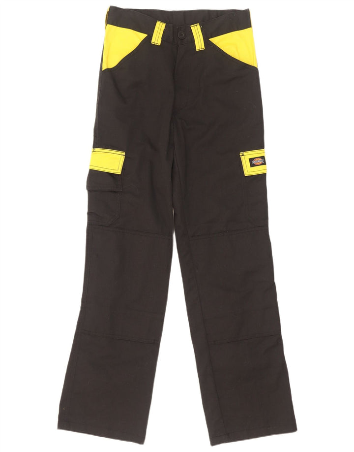 Męskie proste spodnie cargo Dickies W26 L31 Czarny poliester z blokami kolorów