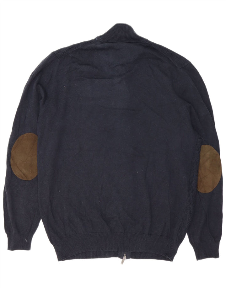 Męska kurtka dresowa Massimo Dutti 2XL granatowa, bawełniana