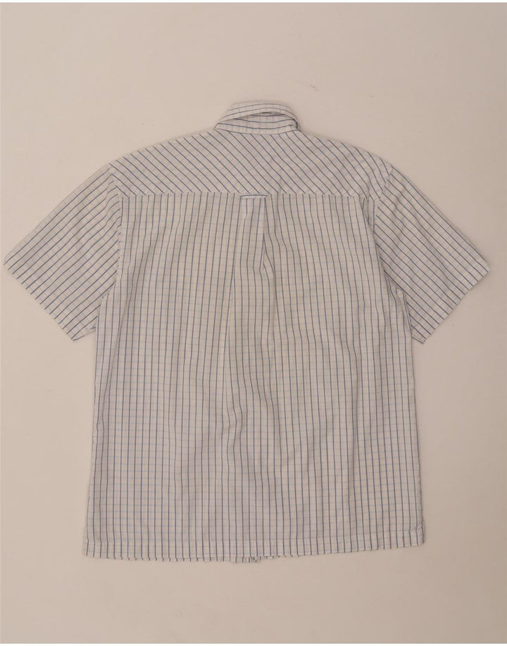 Męska koszula z krótkim rękawem Ben Sherman, bawełniana w średnią niebieską kratkę